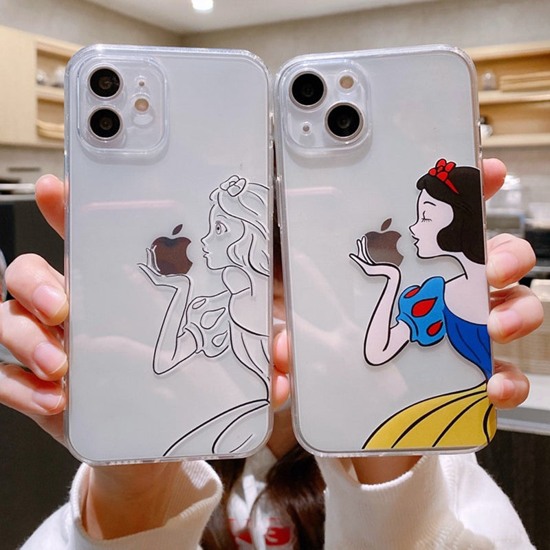 Case iPhone Branca de Neve Transparente