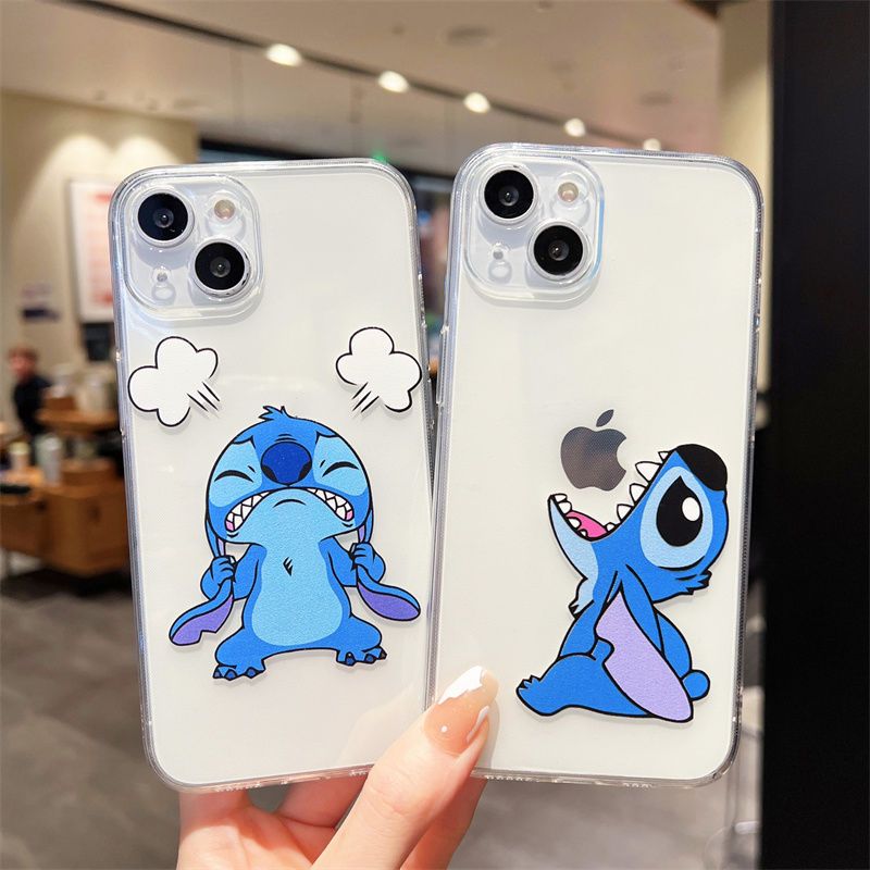 Case iPhone Lilo & Stitch Transparente