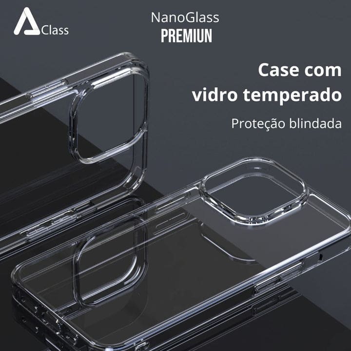 Capa iPhone De Vidro Temperado Transparente - HD Glass
